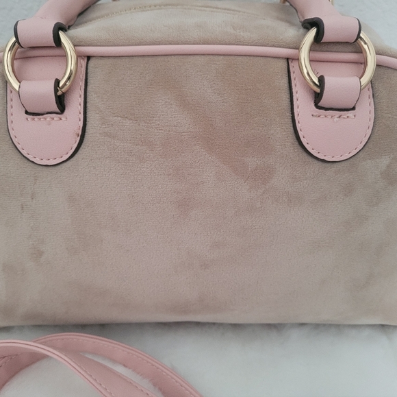 Juicy Couture Pink and Tan Bowler Bag - Picture 2 of 5